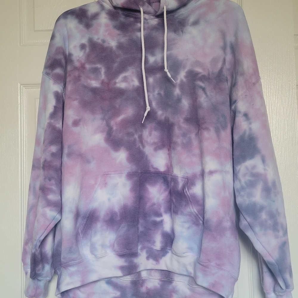 Brand new hoodie tie dye purple